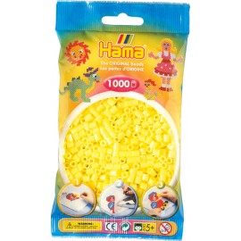 Hama - Perlenbeutel 1000 Stück pastell-gelb