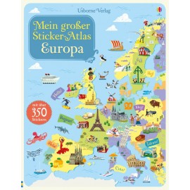 Mein großer Sticker-Atlas: Europa