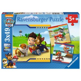 Ravensburger Puzzle - Helden mit Fell, 3x49 Teile
