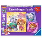 Ravensburger Puzzle - Paw Patrol - Bezaubernde Hundemädchen, 3x49 Teile