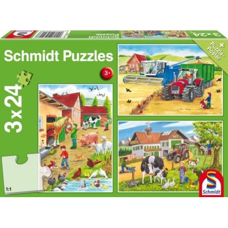 Schmidt Spiele - Auf dem Bauernhof, 24 Teile