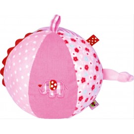 Die Spiegelburg - BabyGlück - Stoffball mit Glockenspiel, rosa