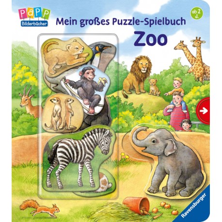 Ravensburger -  Mein großes Puzzle-Spielbuch Zoo