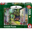 Schmidt Spiele - Blick in den verwunschenen Garten, 1000 Teile