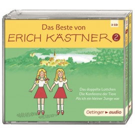 Oetinger - Das Beste von Erich Kästner 2, 3 CD Hörspiele, ca. 165 Min.