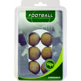 carromco Kickerbälle, 6 x Kork im Blister