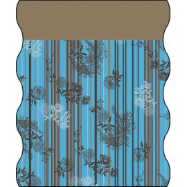 LÄSSIG - Textile Twister Adult Fleece Ornamental Stripe blue