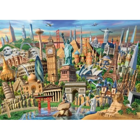 Ravensburger 198900 Puzzle: World Landmarks 1000 Teile