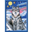 Ravensburger 277841 Malen nach Zahlen Serie E Süße Wolfsfamilie (Brilliant) D