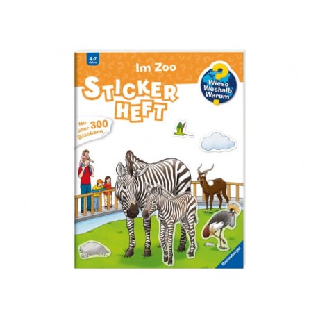 Ravensburger 32943 Wieso?Weshalb? Warum? Stickerheft: Im Zoo