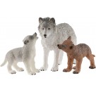 Schleich - Wild Life - Wolfsmutter mit Welpen