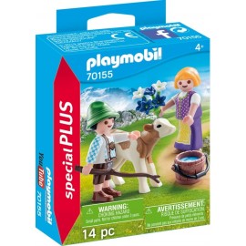 PLAYMOBIL 70155 - Special Plus - Kinder mit Kälbchen