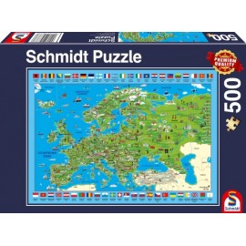 Schmidt Spiele Puzzle Europa entdecken 500 Teile
