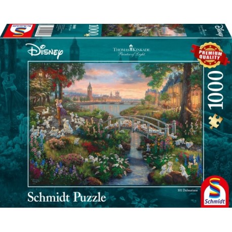 Schmidt Spiele Puzzle Thomas Kinkade Disney 101 Dalmatiner 1.000 Teile