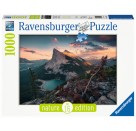 Ravensburger 150113 Puzzle: Abends in den Rocky Mountains 1000 Teile