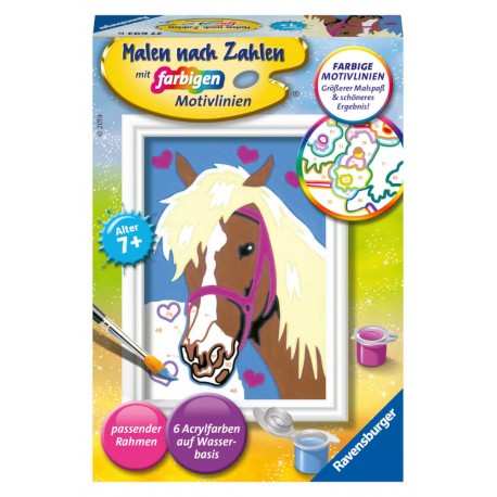 Ravensburger 276936 Malen nach Zahlen Liebes Pferd