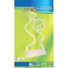 Outdoor active Naturholz Brettschaukel, 40 x 16 cm