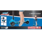 New Sports 3-Wheel Scooter Blau, klappbar, 110 mm