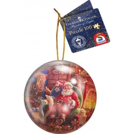 Puzzle Weihnachtskugel Thomas Kinkade Erwachsenenmotive 100 Teile - Motiv nicht auswählbar
