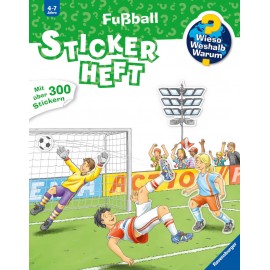 Ravensburger 32962 Wieso?Weshalb?Warum? Stickerheft: Fußball