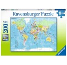 Ravensburger 12890 Puzzle Die Welt 200 Teile XXL