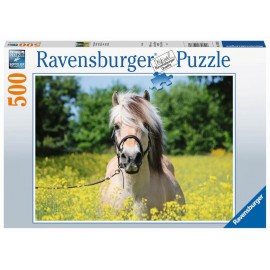 Ravensburger 15038 Puzzle Pferd im Rapsfeld 500 Teile