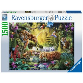 Ravensburger 16005 Puzzle Idylle am Wasserloch 1500 Teile