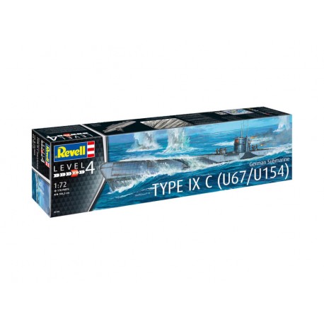 REVELL German Submarine Type IX C U67/U 1:72