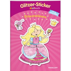 Glitzer-Sticker Malbuch. Prinzessinnen