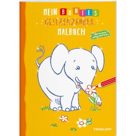 Mein buntes Glitzerzauber-Malbuch (Elefant)