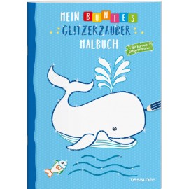 Mein buntes Glitzerzauber-Malbuch (Wal)