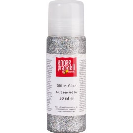 Glitter Glue 50ml silber regenbogen