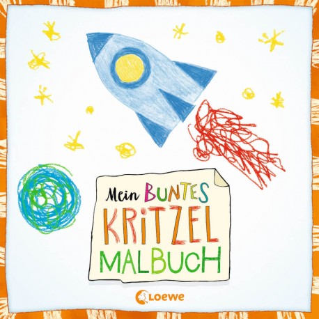 Loewe Mein buntes Kritzel-Malbuch (Rakete)