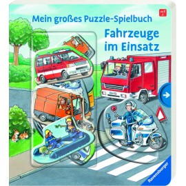 Ravensburger 43873 Puzzle-Spielbuch: Fahrzeuge im Einsatz