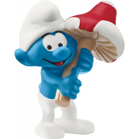 Schleich THE SMURFS 20819 Schlumpf mit Glückspilz