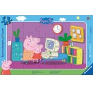 Ravensburger 06123 Puzzle: Peppa am Computer, 8-17 Teile