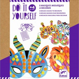 Do it yourself: Mosaik-Masken Dschungeltiere