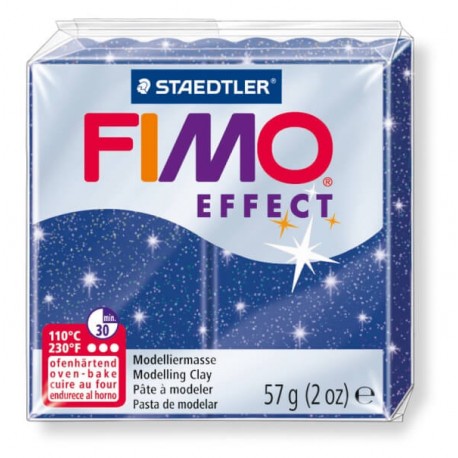 FIMO glitter blau soft effect 57 Gramm