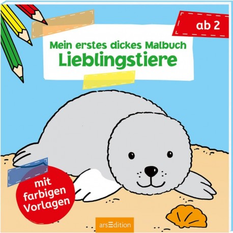 Mein erstes dickes Malbuch Lieblingstiere