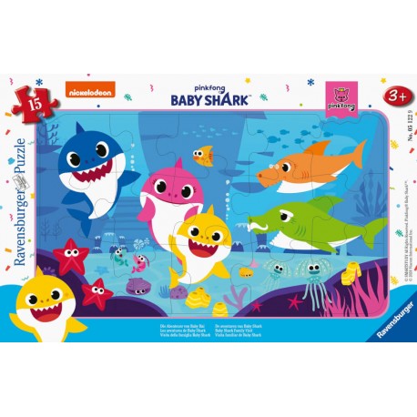 Ravensburger 05122 Puzzle Abenteuer von Baby Hai 15 Teile