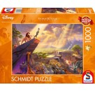 Schmidt Spiele Puzzle Thomas Kinkade, Disney, Der König der Löwen, 1000 Teile