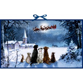 Wunderbare Hunde-Weihnacht, Wand-Adventskalender