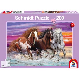 Schmidt Spiele Puzzle Wildes Pferde-Trio 200 Teile