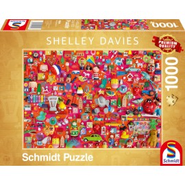 Schmidt Spiele 59699 Puzzle 1000 S.Davies Vintage Spielzeug