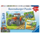 Ravensburger 09388 Puzzle Große Landmaschinen 3 x 49 Teile