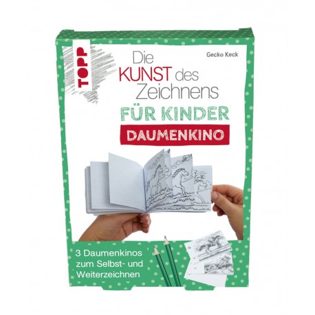 Die Kunst des Zeichens für Kinder Daumenkino