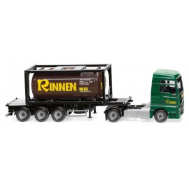 H0 Tankcontainersattelzug 20' (MAN TGX Euro 6c) Rinnen 1:87