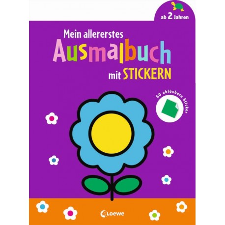 Mein allererstes Ausmalbuch mit Stickern (Blume)