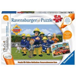 Ravensburger 00046 tiptoi® Puzzle für kleine Entdecker: Feuerwehrmann Sam