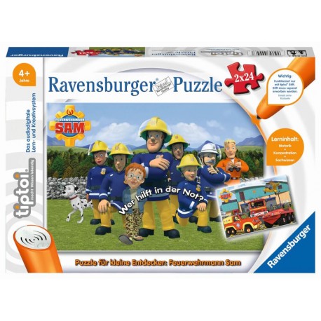 Ravensburger 00046 tiptoi® Puzzle für kleine Entdecker: Feuerwehrmann Sam